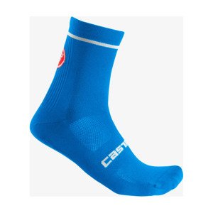 CASTELLI Cyklistické ponožky klasické - ENTRATA 13 - modrá 2XL