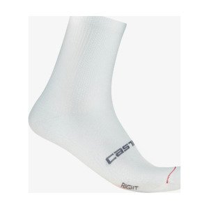 CASTELLI Cyklistické ponožky klasické - ESPRESSO 12 - biela 2XL