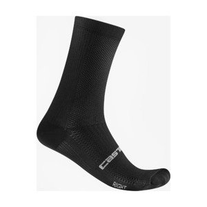 CASTELLI Cyklistické ponožky klasické - ESPRESSO 18 - čierna