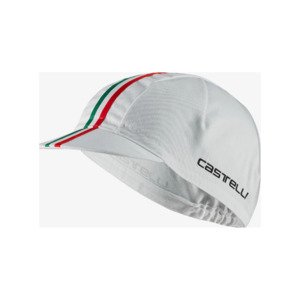 CASTELLI Cyklistická čiapka - ITALIA CAP - biela