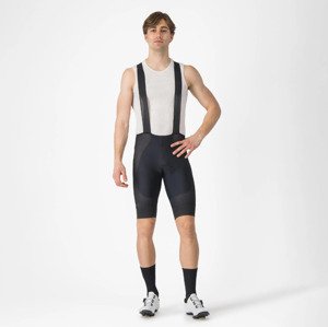 CASTELLI Cyklistické nohavice krátke s trakmi - A/C - čierna