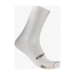 CASTELLI Cyklistické ponožky klasické - ESPRESSO 2 - biela