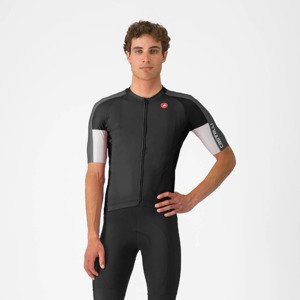 CASTELLI Cyklistický dres s krátkym rukávom - ENTRATA 6 - antracitová 3XL