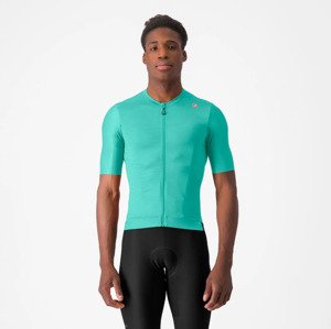 CASTELLI Cyklistický dres s krátkym rukávom - ESPRESSO - tyrkysová 3XL