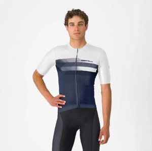 CASTELLI Cyklistický dres s krátkym rukávom - SIMBOLO - modrá/biela XL