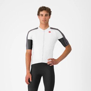 CASTELLI Cyklistický dres s krátkym rukávom - ENTRATA 6 - ivory/šedá 2XL