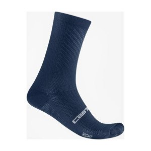 CASTELLI Cyklistické ponožky klasické - ESPRESSO 18 - modrá L-XL