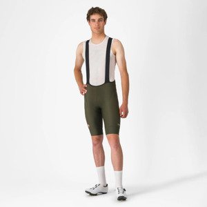 CASTELLI Cyklistické nohavice krátke s trakmi - COMPETIZIONE 2 - zelená 3XL