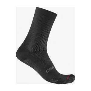 CASTELLI Cyklistické ponožky klasické - ESPRESSO 2 - čierna L-XL