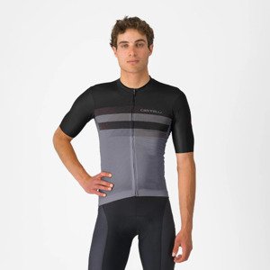 CASTELLI Cyklistický dres s krátkym rukávom - SIMBOLO - šedá/čierna 2XL