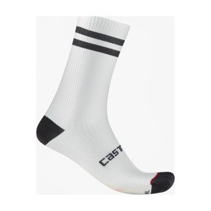CASTELLI Cyklistické ponožky klasické - ORIGINALE 18 - biela/čierna S-M