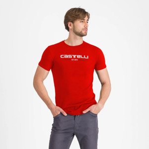 CASTELLI Cyklistické tričko s krátkym rukávom - CASTELLI '76 - červená XL