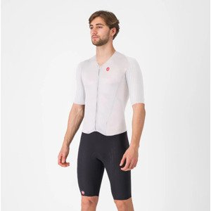 CASTELLI Cyklistická kombinéza - FREE SANREMO 3 - biela/čierna