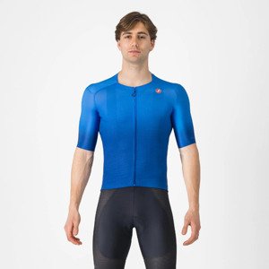 CASTELLI Cyklistický dres s krátkym rukávom - UPF - modrá XL