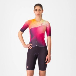 CASTELLI Cyklistická kombinéza - FREE SANREMO 3 - ružová/bordová