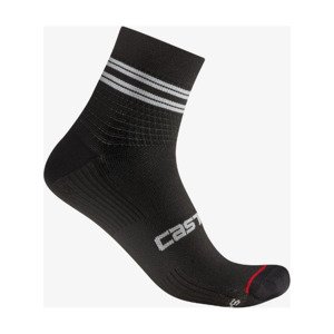 CASTELLI Cyklistické ponožky členkové - ANIMA 7 - čierna L-XL