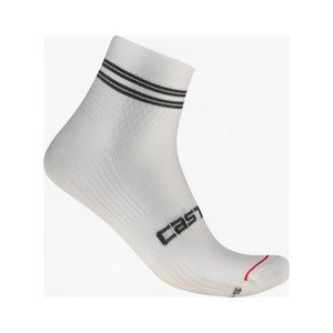 CASTELLI Cyklistické ponožky členkové - ANIMA 7 - biela L-XL