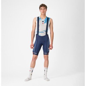 CASTELLI Cyklistické nohavice krátke s trakmi - COMPETIZIONE 2 QUICK STEP 2025 - modrá 2XL