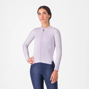 CASTELLI Cyklistický dres s dlhým rukávom letný - ESPRESSO - fialová L