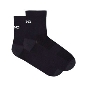 POC Cyklistické ponožky členkové - CADENCE ROAD SHORT SOCKS - čierna 40-42