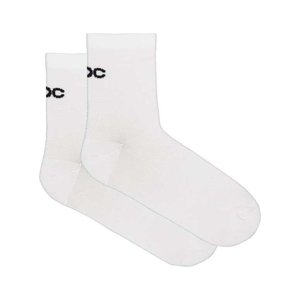 POC Cyklistické ponožky klasické - CADENCE ROAD AIR SOCKS - biela 40-42