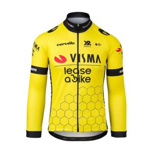 RAPIDGEAR Cyklistický dres s dlhým rukávom letný - REPLICA VISMA 2025 - žltá XL