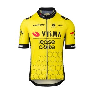 RAPIDGEAR Cyklistický dres s krátkym rukávom - REPLICA VISMA 2025 - žltá XL