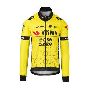 RAPIDGEAR Cyklistická vetruodolná bunda - REPLIKA VISMA WIND 2025 - žltá M