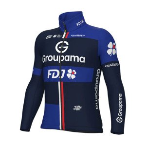 ALÉ Cyklistická zateplená bunda - GROUPAMA FDJ 2025 WINTER - modrá 3XL