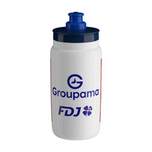 ELITE Cyklistická fľaša na vodu - FLY 550 GROUPAMA-FDJ 2025 - biela/modrá