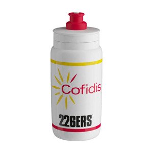 ELITE Cyklistická fľaša na vodu - FLY 550 COFIDIS 2025 - biela/viacfarebná