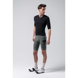 GOBIK Cyklistický dres s krátkym rukávom - CX SOLID - čierna