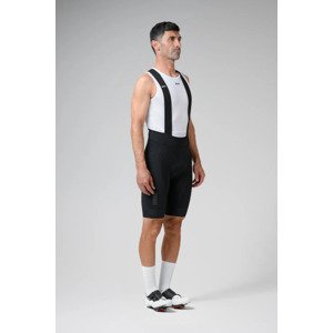 GOBIK Cyklistické nohavice krátke s trakmi - MATT COMPACT 2.0 - čierna 2XL