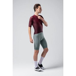 GOBIK Cyklistický dres s krátkym rukávom - ATTITUDE 2.0 - bordová XL