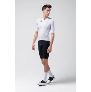 GOBIK Cyklistický dres s krátkym rukávom - CARRERA 2.0 - biela S