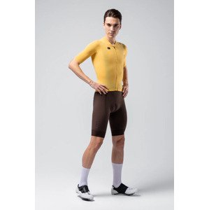 GOBIK Cyklistický dres s krátkym rukávom - PHANTOM - žltá 2XL
