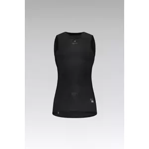 GOBIK Cyklistické tričko bez rukávov - SECOND SKIN W - čierna XL