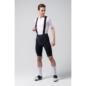 GOBIK Cyklistické nohavice krátke s trakmi - REVOLUTION 2.1 - čierna 2XL