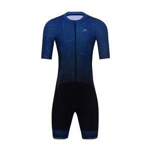 HOLOKOLO Cyklistická kombinéza - TEMPO - modrá/čierna 3XL