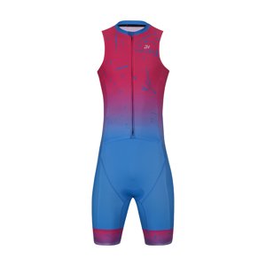 HOLOKOLO Cyklistická kombinéza - SNIPP - ružová/tyrkysová 6XL