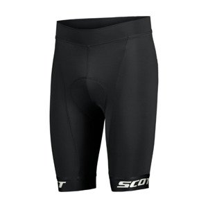 SCOTT Cyklistické nohavice krátke bez trakov - RC TEAM - čierna/biela L