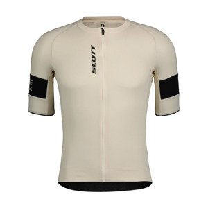 SCOTT Cyklistický dres s krátkym rukávom - ENDURANCE PRO - biela/čierna