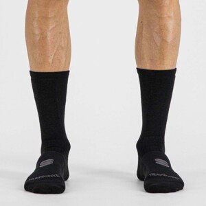 SPORTFUL Cyklistické ponožky klasické - MERINO WOOL 18 - čierna M-L