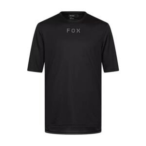 FOX Cyklistický dres s krátkym rukávom - RANGER WORDMARK - čierna XL