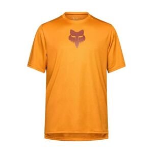 FOX Cyklistický dres s krátkym rukávom - RANGER HEAD - hnedá 2XL
