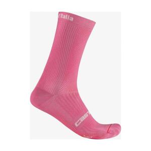 CASTELLI Cyklistické ponožky klasické - GIRO D'ITALIA 18 - ružová