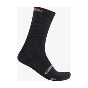 CASTELLI Cyklistické ponožky klasické - GIRO D'ITALIA 18 - čierna L-XL