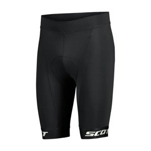 SCOTT Cyklistické nohavice krátke bez trakov - RC TEAM - čierna/biela 2XL