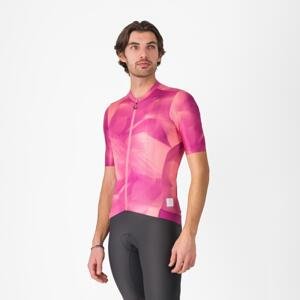 CASTELLI Cyklistický dres s krátkym rukávom - GIRO ESPRESSO - ružová L