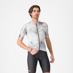 CASTELLI Cyklistický dres s krátkym rukávom - GIRO ESPRESSO - šedá XL